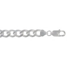 5.7mm Curb Chain, 7.5" - 28" Length, Sterling Silver